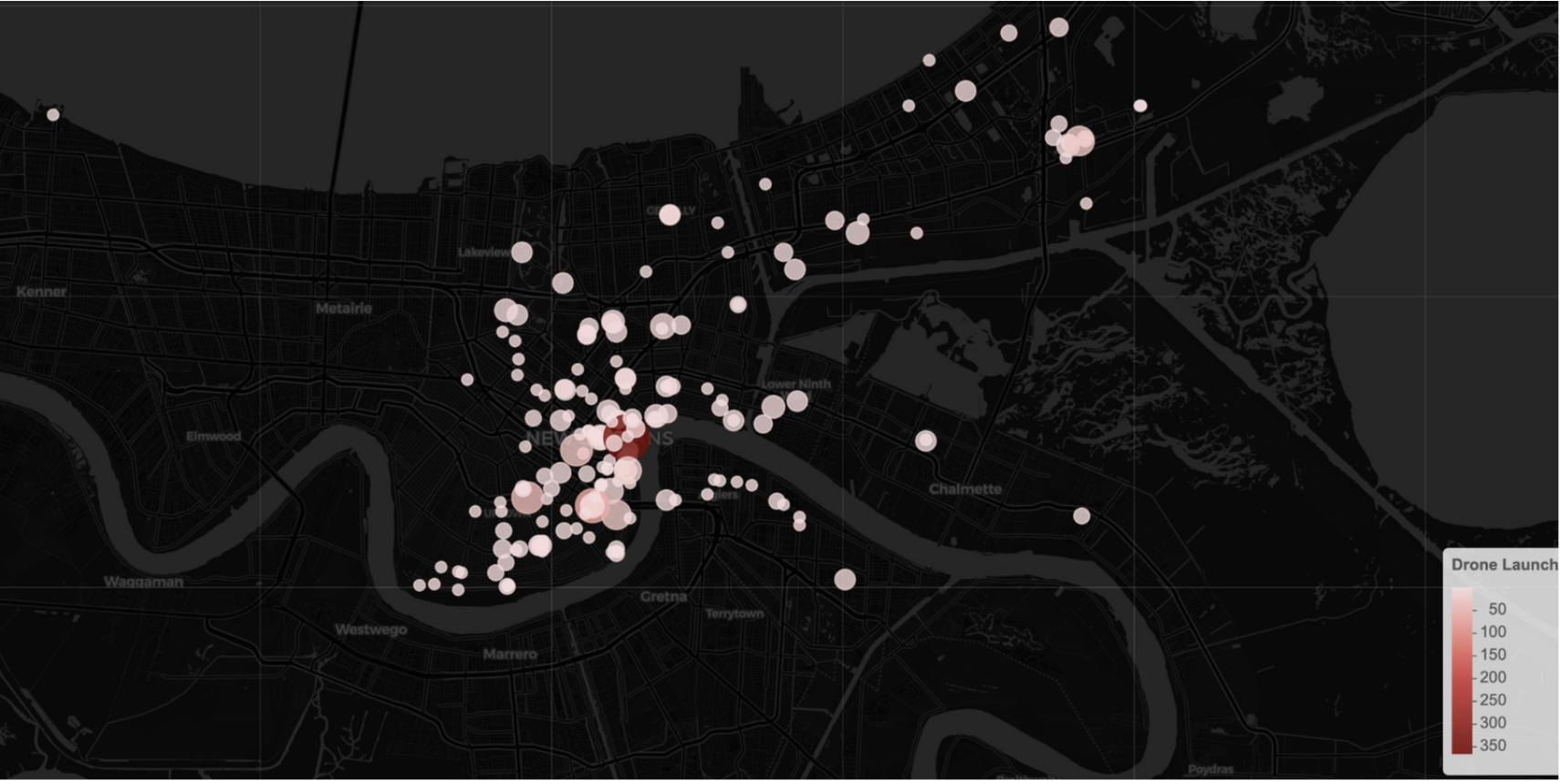 NOPD drone program data review screenshot